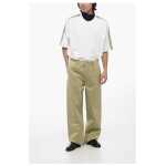 Burberry Cotton Wide Leg Pants With Belt Loops 4