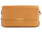 Burberry Grace Small Nutmeg Smooth Leather Flap Crossbody Clutch Handbag Purse 2
