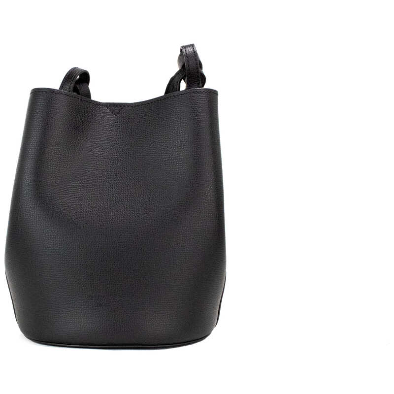Burberry Lorne Small Black Haymarket Check Pebble Leather Bucket Handbag Purse, theFeinheit
