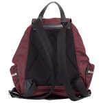 Burberry Medium Burgundy Econyl Nylon Rucksack Drawstring Backpack Bookbag