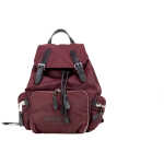 Burberry Medium Burgundy Econyl Nylon Rucksack Drawstring Backpack Bookbag 2
