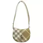 Burberry Mini Check Rocking Horse Crossbody Bag Purse