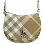 Burberry Mini Check Rocking Horse Crossbody Bag Purse 2