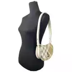 Burberry Mini Check Rocking Horse Crossbody Bag Purse 3