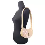 Burberry Mini Check Rocking Horse Crossbody Bag Purse Peach 5