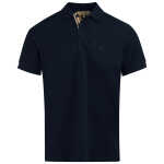 Burberry Navy Blue Cotton Collared Polo Shirt