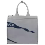 Burberry Navy Ekd Canvas Tote Bag With Coin Pouch 4