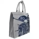 Burberry Navy Ekd Canvas Tote Bag With Coin Pouch 5