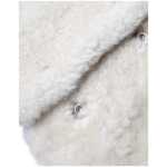 Burberry White Warrenford Shearling Leather Vest Coat Jacket 5