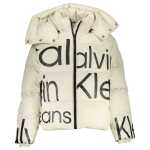 Calvin Klein Beige Polyester Jackets Coat