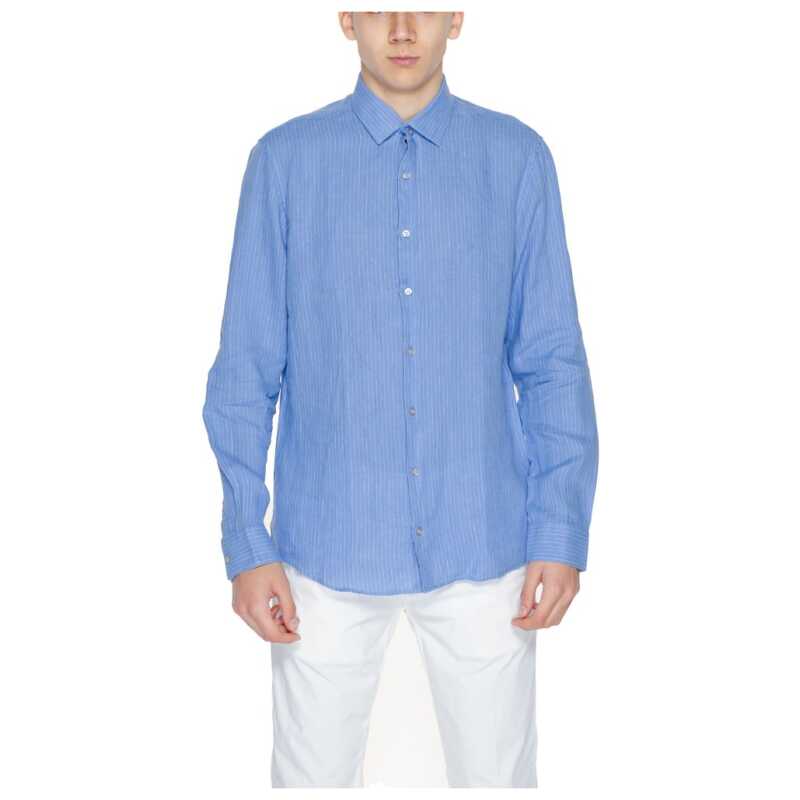 Calvin Klein Blue Linen Shirt, theFeinheit