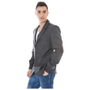 Calvin Klein Gray Wool Men Jacket