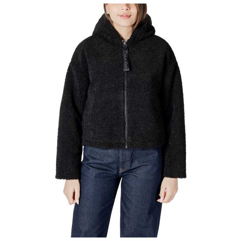 Calvin Klein Jeans Black Polyester Coat, theFeinheit