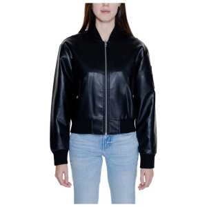 Calvin Klein Jeans Black Polyethylene Jackets Coat