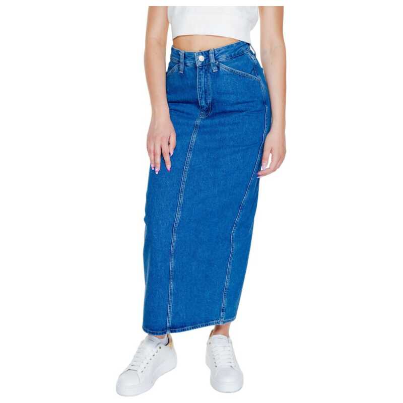 Calvin Klein Jeans Blue Cotton Skirt, theFeinheit