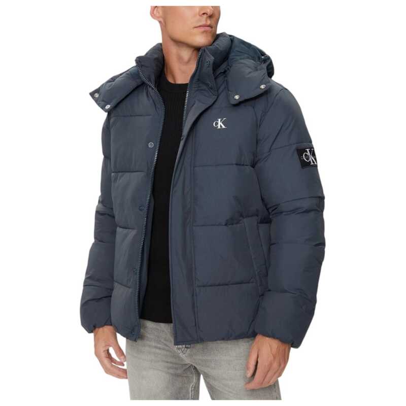 Calvin Klein Jeans Blue Polyamide Jackets &amp; Coat, theFeinheit