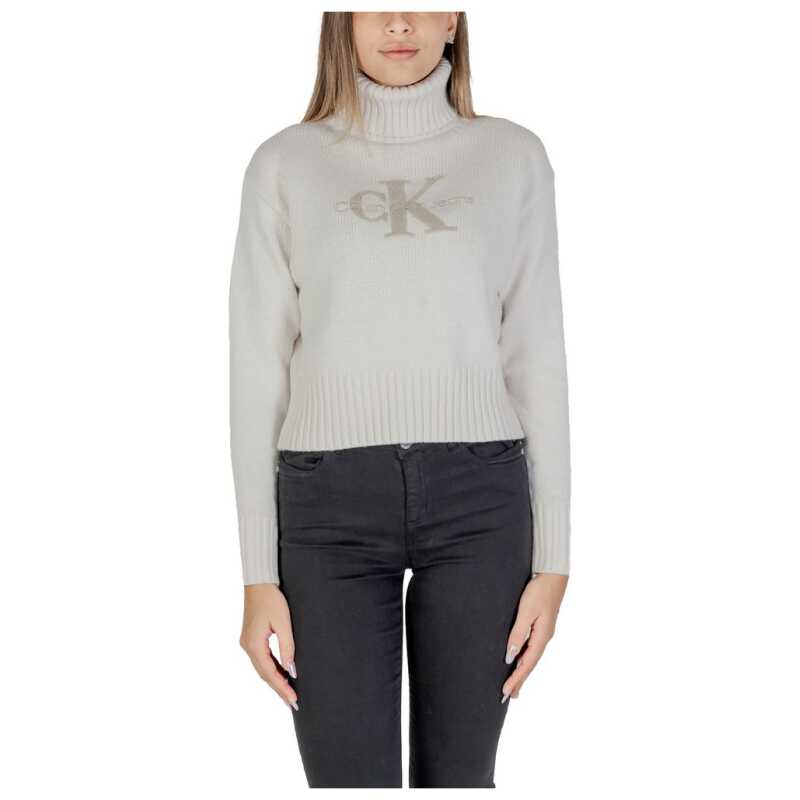 Calvin Klein Jeans Cream Cotton Sweater, theFeinheit
