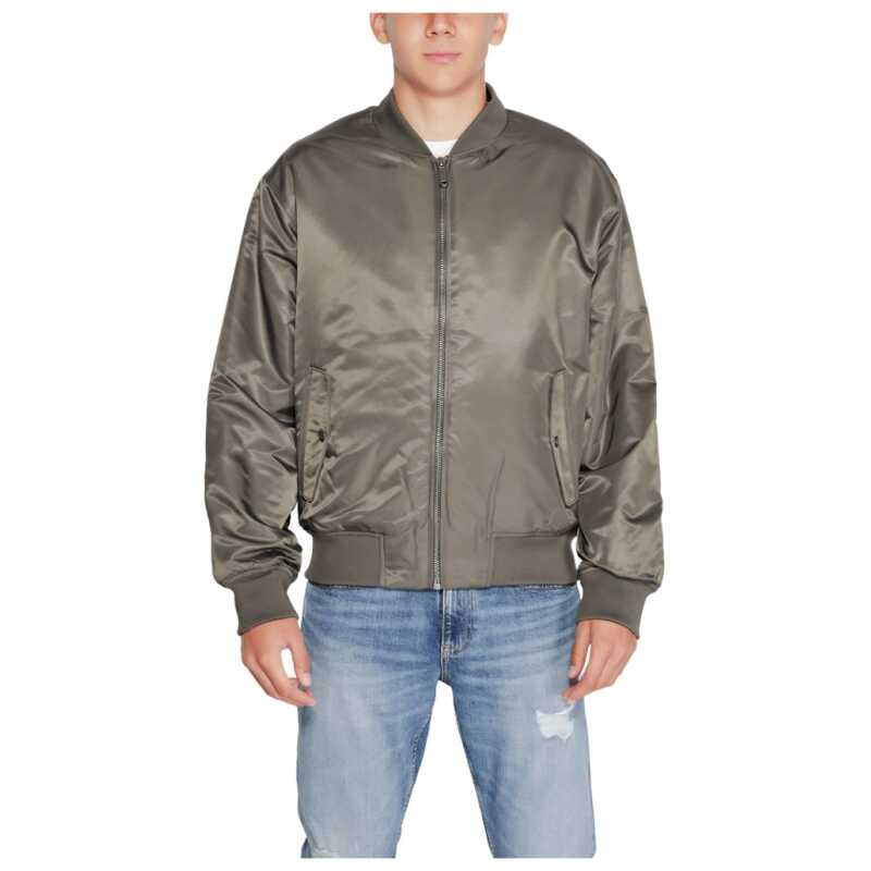 Calvin Klein Jeans Gray Polyamide Jackets &amp; Coat, theFeinheit