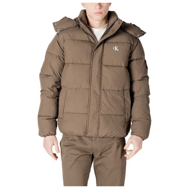 Calvin Klein Jeans Gray Polyamide Jackets &amp; Coat, theFeinheit