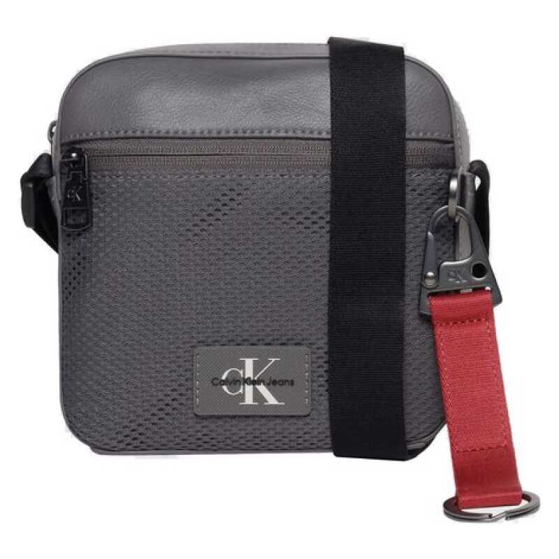 Calvin Klein Jeans Gray Recycled Polyester Messenger Bag, theFeinheit