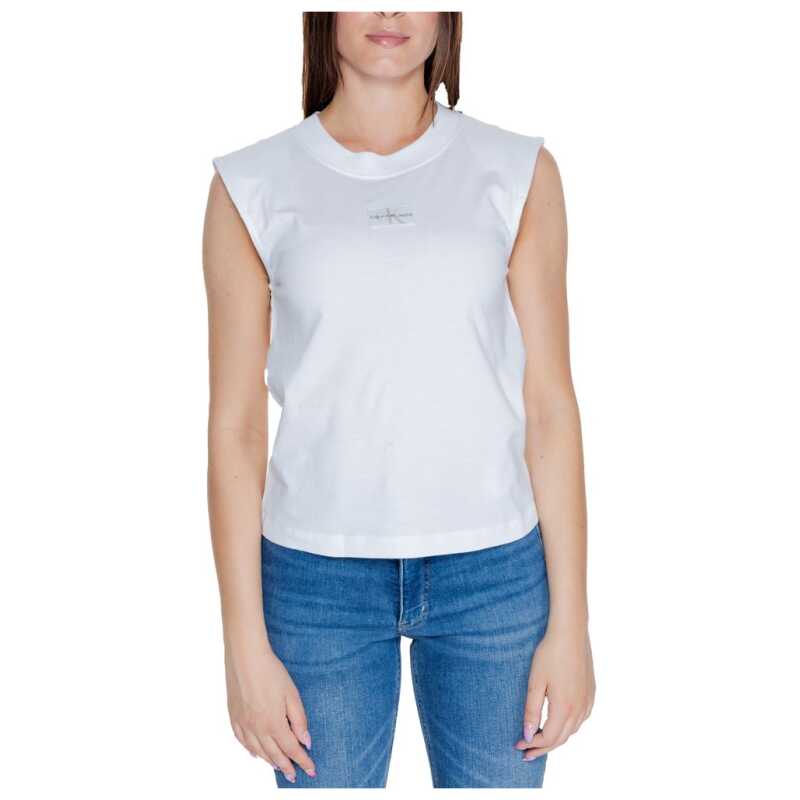 Calvin Klein Jeans White Cotton T-Shirt, theFeinheit