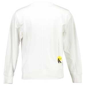 Calvin Klein White Cotton Unisex Sweatshirt
