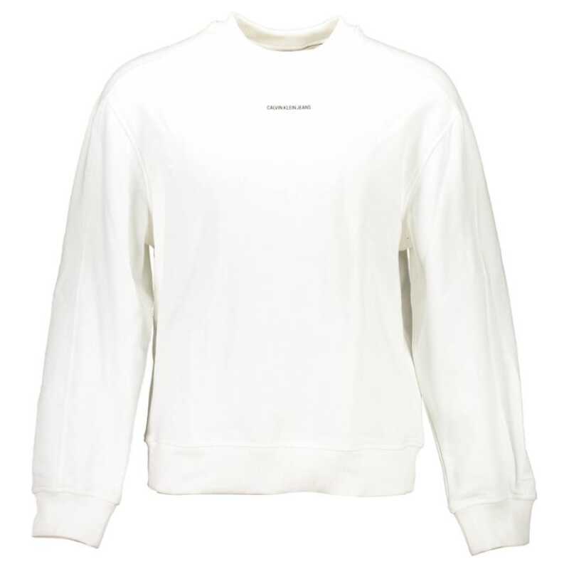 Calvin Klein White Cotton Unisex Sweatshirt, theFeinheit