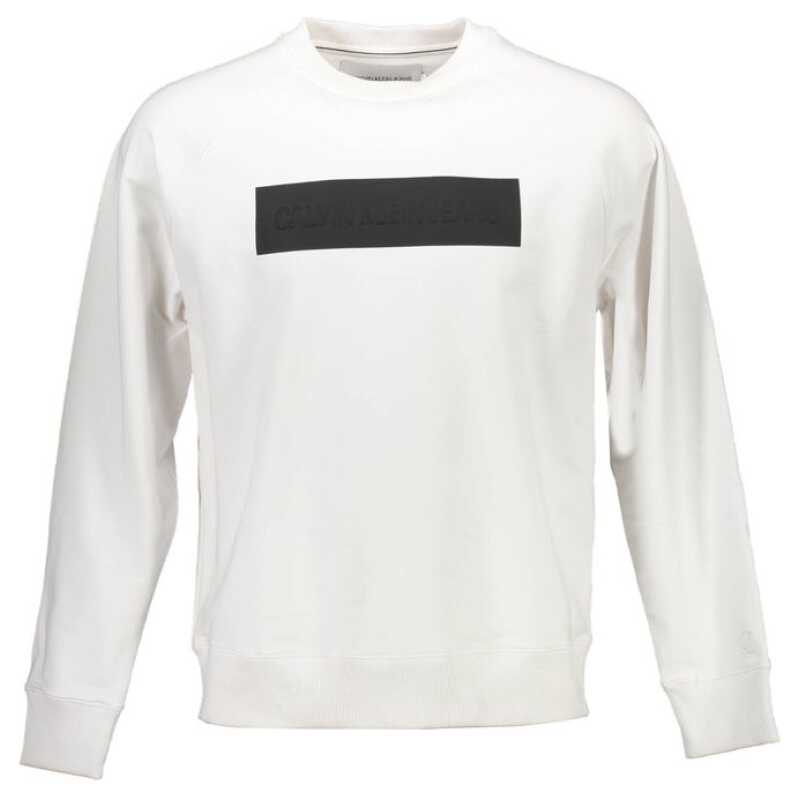 Calvin Klein White Cotton Unisex Sweatshirt, theFeinheit