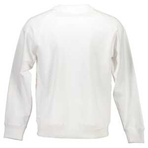 Calvin Klein White Cotton Unisex Sweatshirt 6