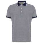 Canali Blue Cotton Polo Shirt