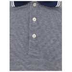 Canali Blue Cotton Polo Shirt 3
