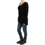 Cavalli Alluring Black Knitted Crew Neck Sweater