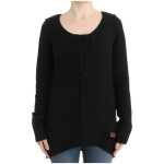 Cavalli Alluring Black Knitted Crew Neck Sweater 7