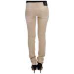 Cavalli Beige Cotton Stretch Slim Fit Jeans 2