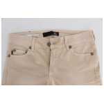Cavalli Beige Cotton Stretch Slim Fit Jeans 4
