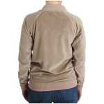 Cavalli Beige Zip Cardigan With Gold Tone Accents 2