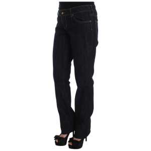 Cavalli Chic Blue Straight Fit Designer Jeans