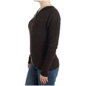 Cavalli Chic Keyhole Virgin Wool Sweater