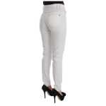 Cavalli Chic White Slim Fit Denim 3