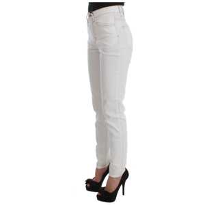 Cavalli Chic White Slim Fit Denim