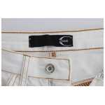 Cavalli Chic White Slim Fit Denim 5