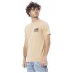 Cavalli Class Beige Cotton Men T Shirt