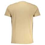 Cavalli Class Beige Cotton T Shirt 10