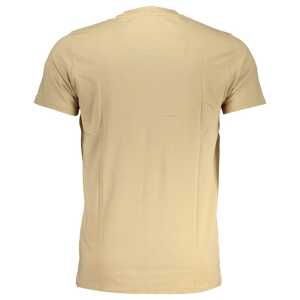Cavalli Class Beige Cotton T Shirt 2