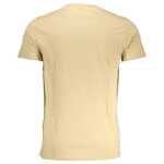 Cavalli Class Beige Cotton T Shirt 6
