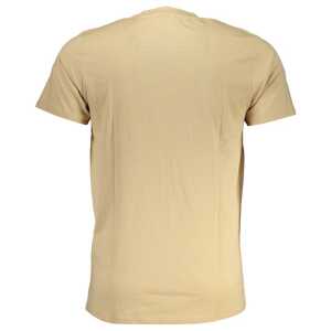 Cavalli Class Beige Cotton T Shirt 8
