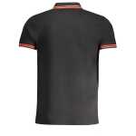 Cavalli Class Black Cotton Polo Shirt 4