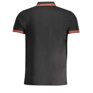 Cavalli Class Black Cotton Polo Shirt 4