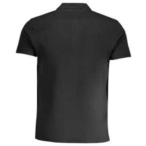 Cavalli Class Black Cotton Polo Shirt 6