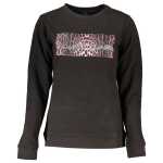 Cavalli Class Black Cotton Sweater 2